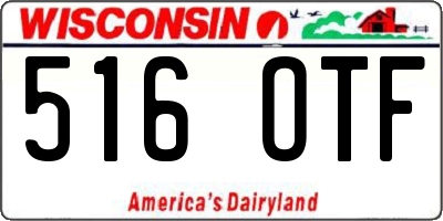 WI license plate 516OTF