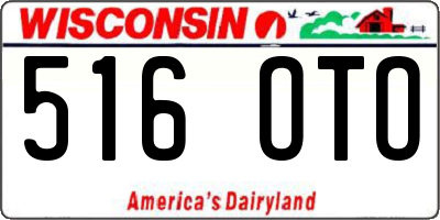 WI license plate 516OTO
