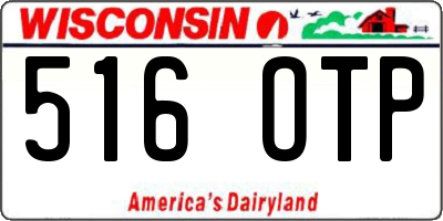 WI license plate 516OTP