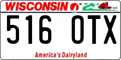 WI license plate 516OTX
