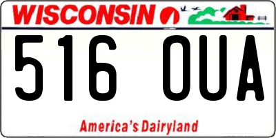 WI license plate 516OUA