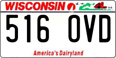 WI license plate 516OVD
