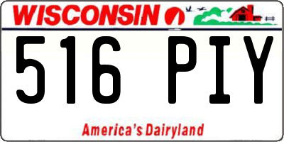 WI license plate 516PIY