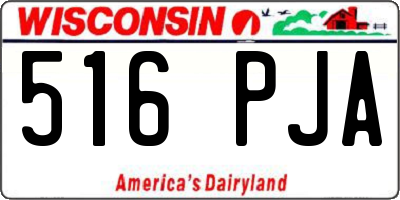 WI license plate 516PJA