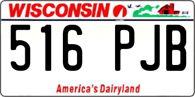 WI license plate 516PJB