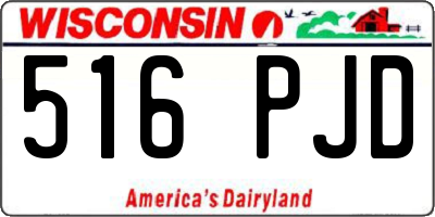 WI license plate 516PJD