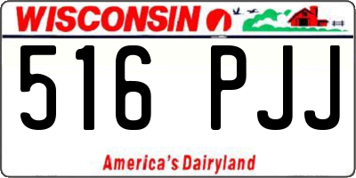 WI license plate 516PJJ