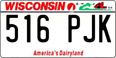 WI license plate 516PJK