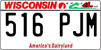 WI license plate 516PJM