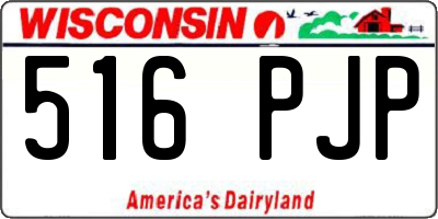 WI license plate 516PJP