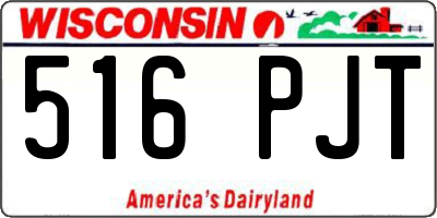 WI license plate 516PJT
