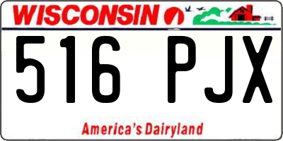 WI license plate 516PJX