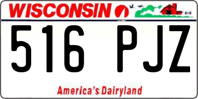 WI license plate 516PJZ