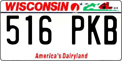 WI license plate 516PKB