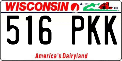 WI license plate 516PKK