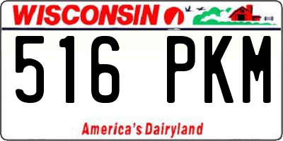 WI license plate 516PKM