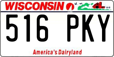WI license plate 516PKY