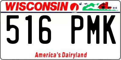 WI license plate 516PMK
