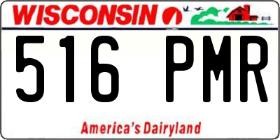 WI license plate 516PMR