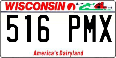 WI license plate 516PMX