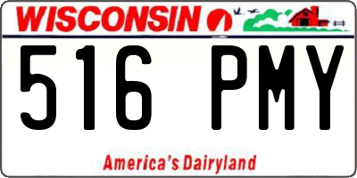 WI license plate 516PMY