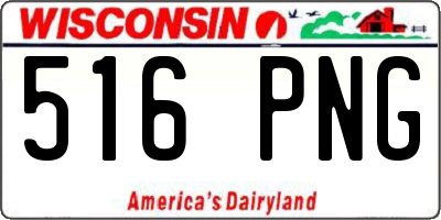 WI license plate 516PNG
