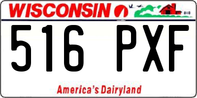 WI license plate 516PXF