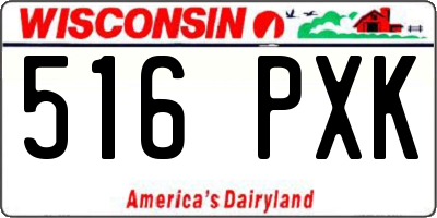 WI license plate 516PXK