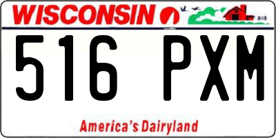 WI license plate 516PXM