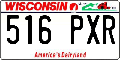 WI license plate 516PXR