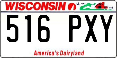 WI license plate 516PXY