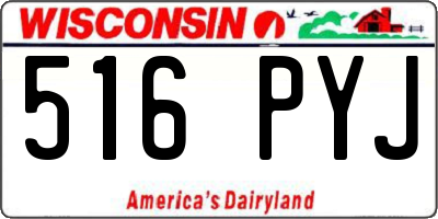 WI license plate 516PYJ