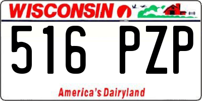 WI license plate 516PZP
