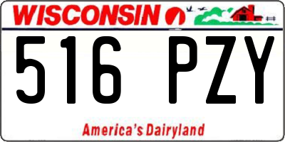 WI license plate 516PZY