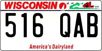 WI license plate 516QAB