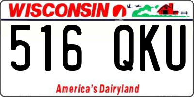 WI license plate 516QKU