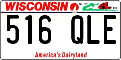 WI license plate 516QLE