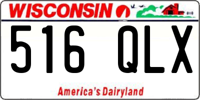 WI license plate 516QLX