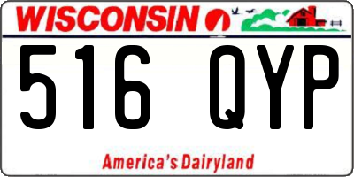 WI license plate 516QYP
