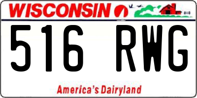WI license plate 516RWG