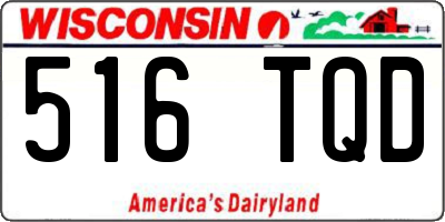 WI license plate 516TQD