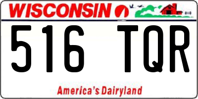 WI license plate 516TQR