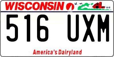 WI license plate 516UXM