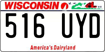 WI license plate 516UYD