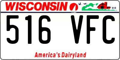 WI license plate 516VFC