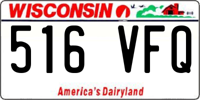 WI license plate 516VFQ