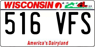WI license plate 516VFS