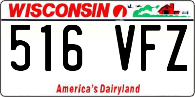 WI license plate 516VFZ
