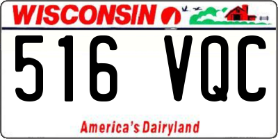 WI license plate 516VQC