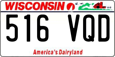 WI license plate 516VQD
